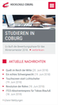 Mobile Screenshot of hs-coburg.de